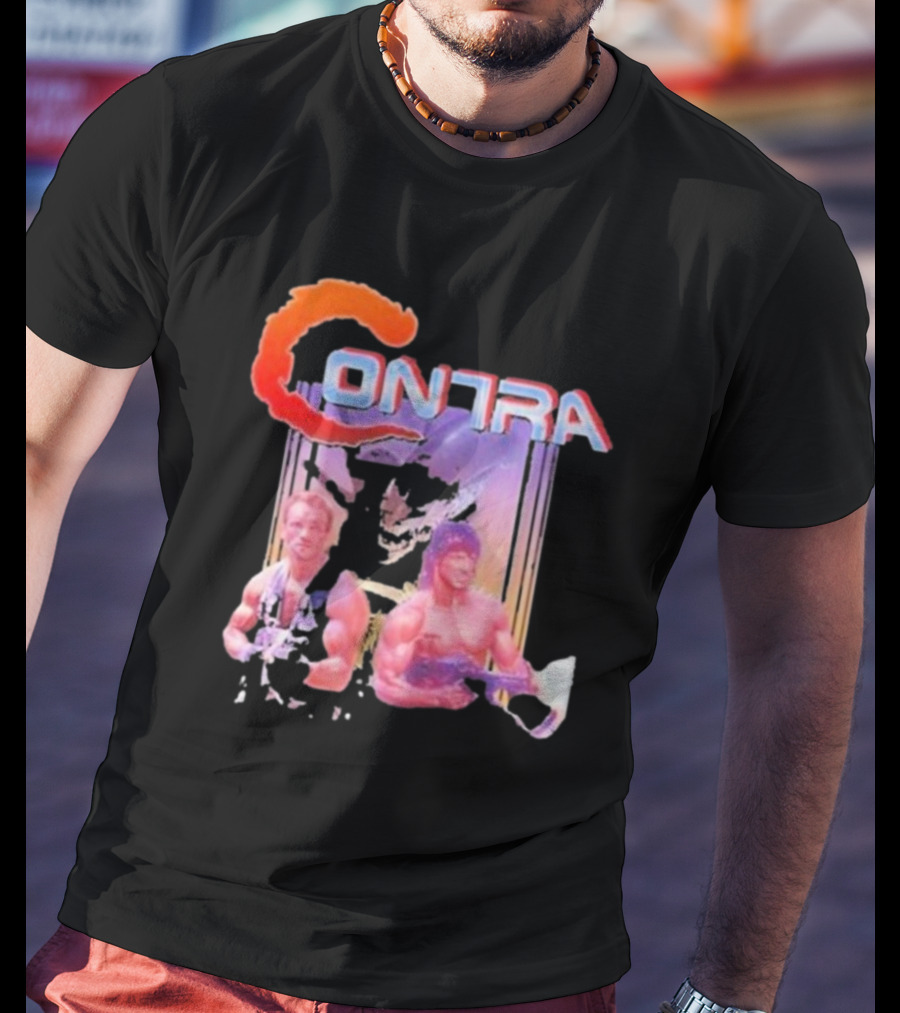 Contra Game Rambo The Terminator Fan Retro Gaming Iconic Duo T-Shirt