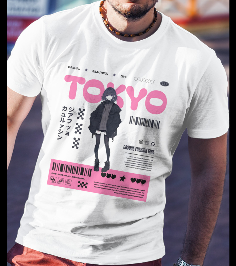 TOKYO Casual Beautiful Girl 2035 T-Shirt