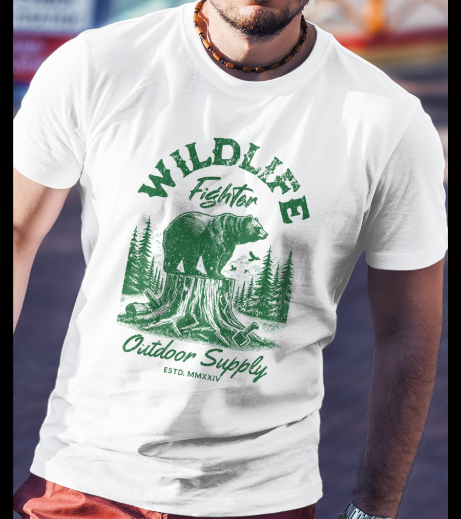WILDLIFE FIGHTER OUTDOOR SUPPLY ESTD. MMXXIV T-Shirt