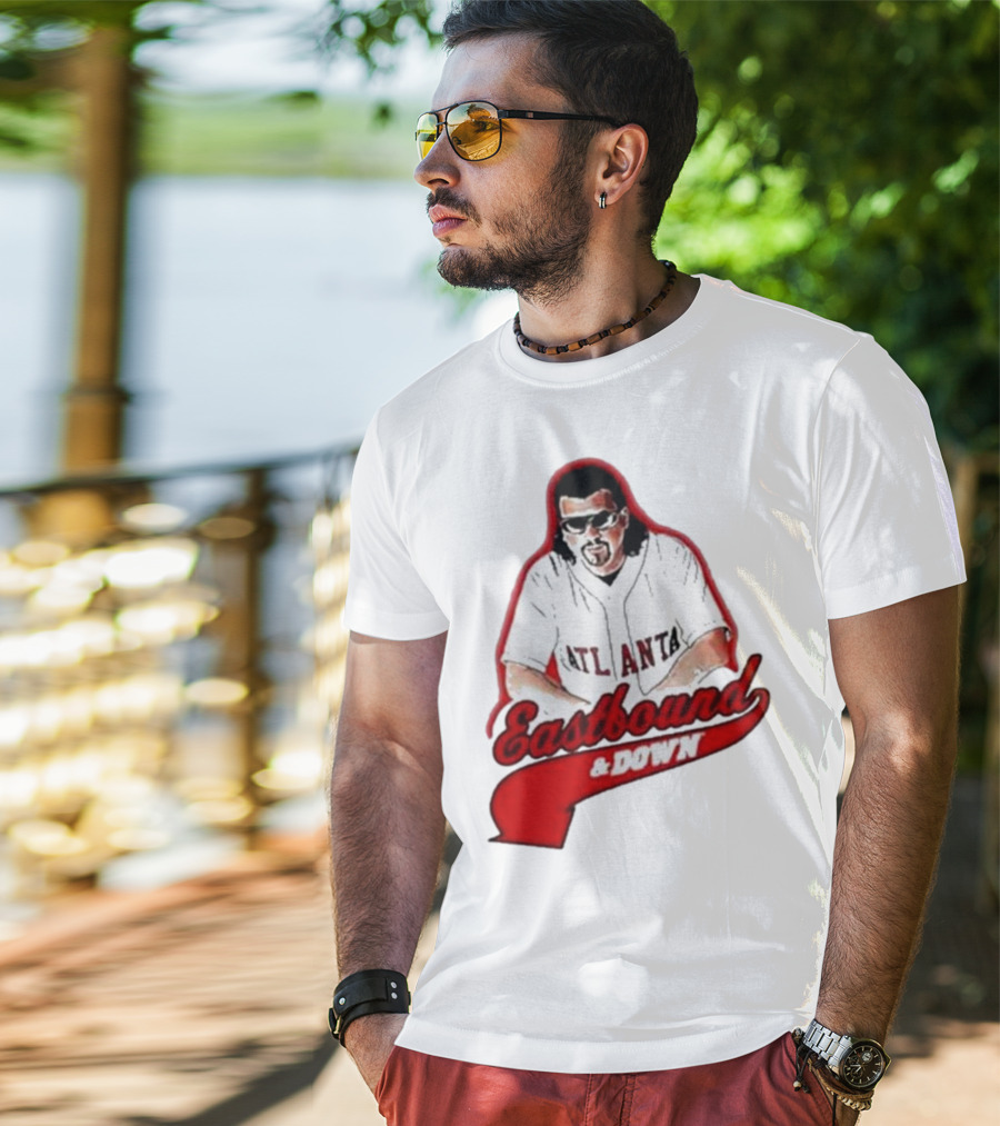 Atlanta Eastbound And Down Retro Baseball T-Shirt