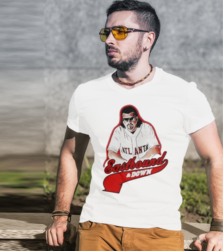 Atlanta Eastbound And Down Retro Baseball T-Shirt