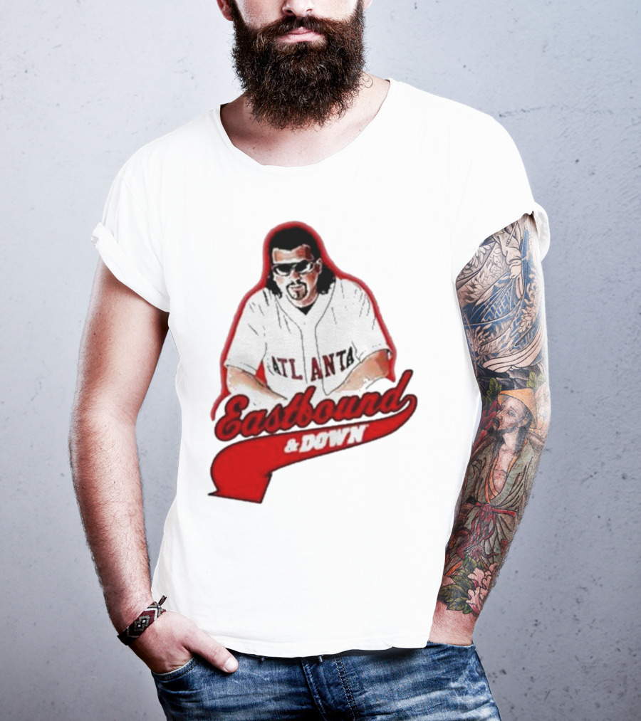 Atlanta Eastbound And Down Retro Baseball T-Shirt
