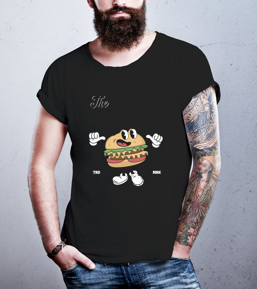 The Smile Motion Happy Bites Burger Mascot T-Shirt