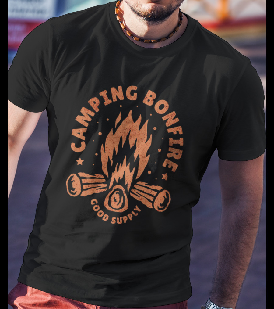 Camping Bonfire Good Supply T-Shirt