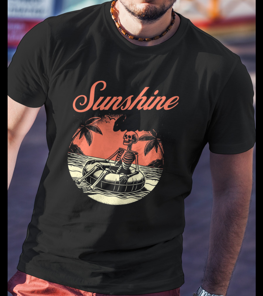 Sunshine State Skeleton Vacation Beach Club T-Shirt