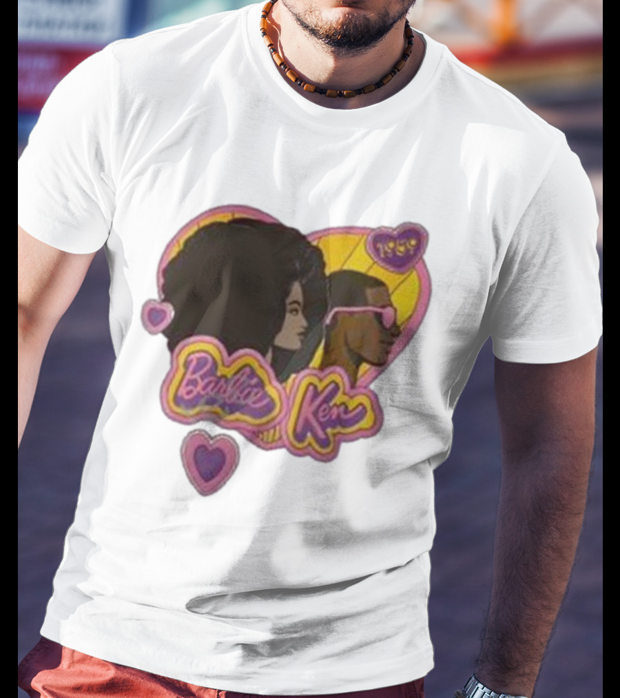 Barbie Ken 1959 New Movie Retro Heart Icons T-Shirt