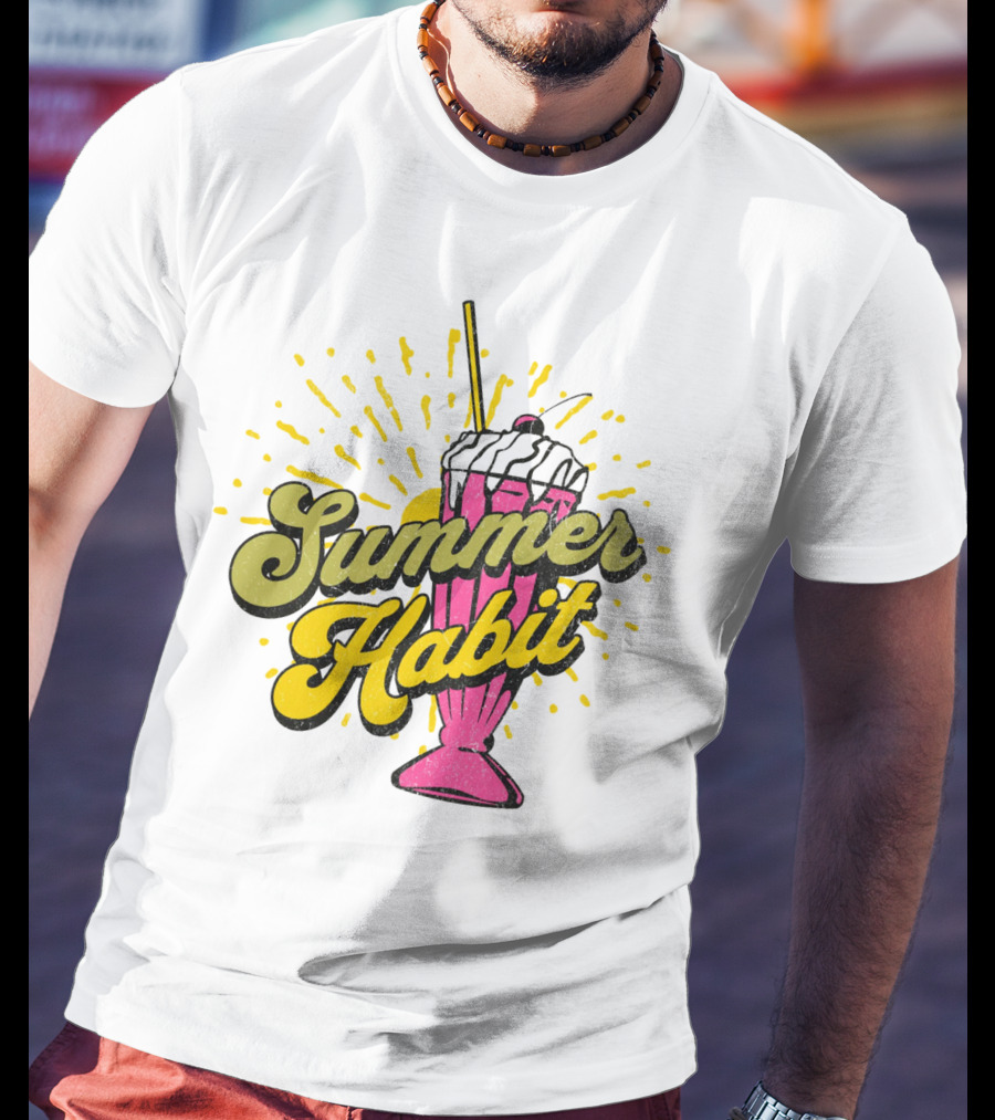 Summer Habit Vibrant Milkshake Burst T-Shirt