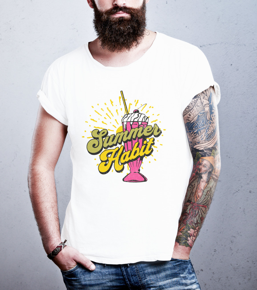 Summer Habit Vibrant Milkshake Burst T-Shirt