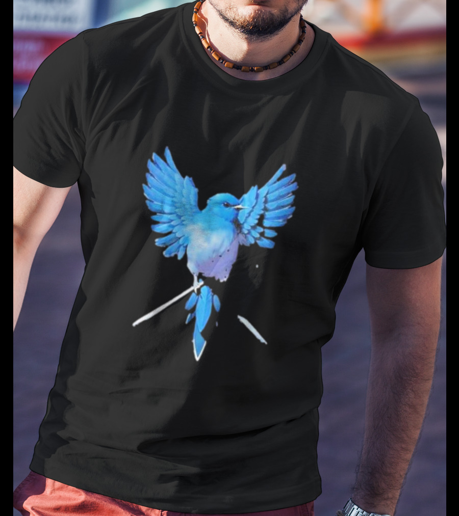 Flight Of Blue Bird T-Shirt