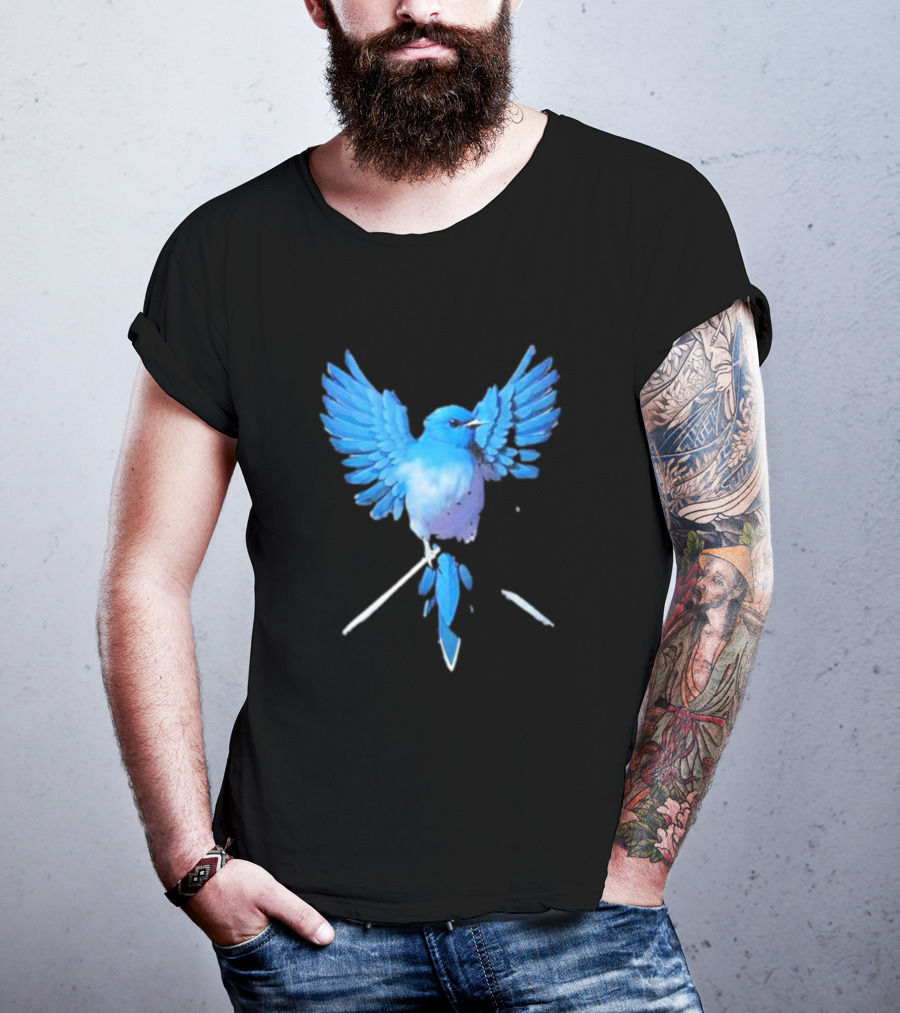 Flight Of Blue Bird T-Shirt
