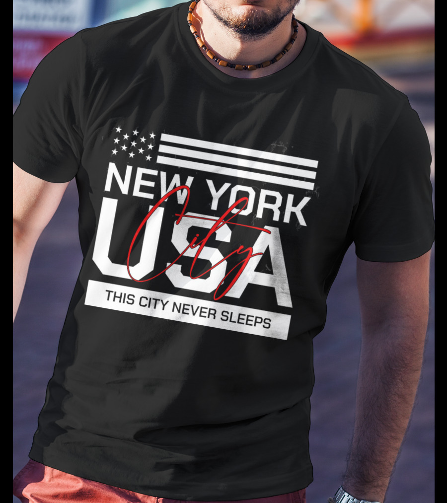 New York City USA This City Never Sleeps T-Shirt
