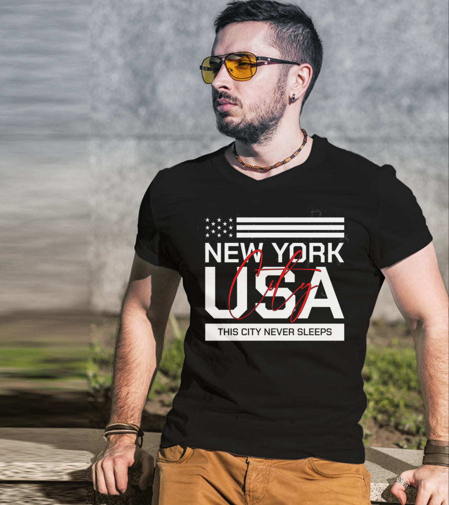 New York City USA This City Never Sleeps T-Shirt