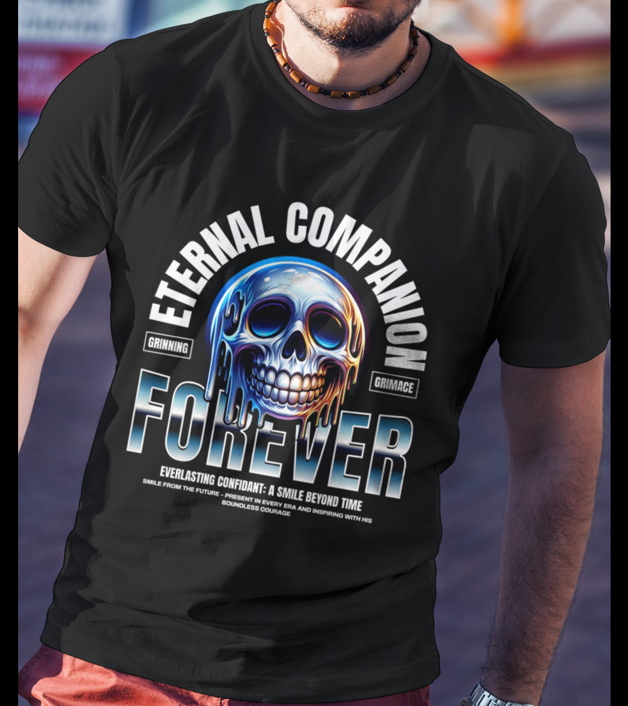 Eternal Companion Forever: Grinning Grimace Everlasting Confidant - A Smile Beyond Time T-Shirt