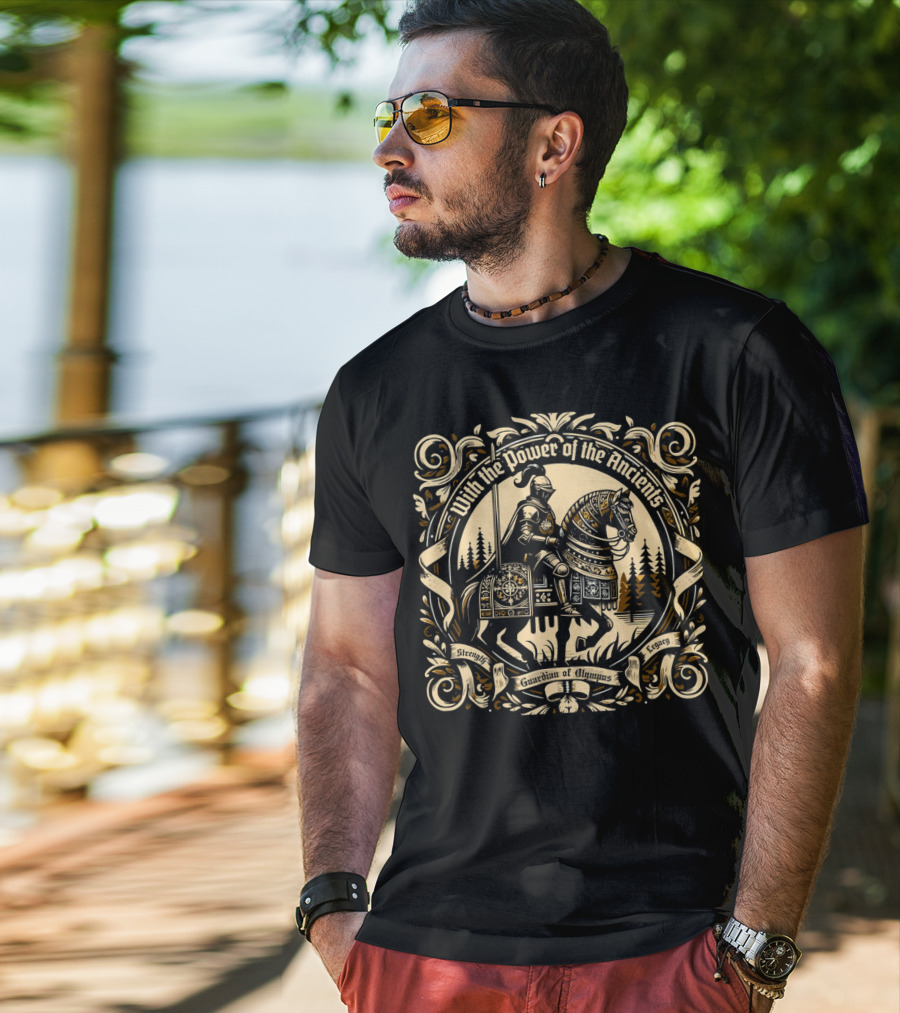 With The Power Of The Ancients Guardian Of Olympus Strength Legacy T-Shirt