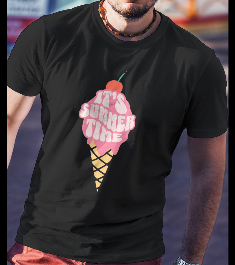 It’s Summer Time Cherry Ice Cream Cone T-Shirt