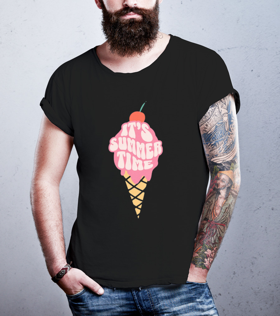 It’s Summer Time Cherry Ice Cream Cone T-Shirt