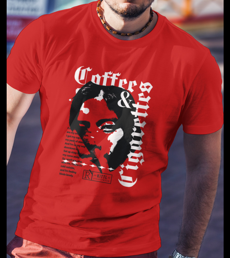 Coffee And Cigarettes By Kittl X Eachwayman T-Shirt