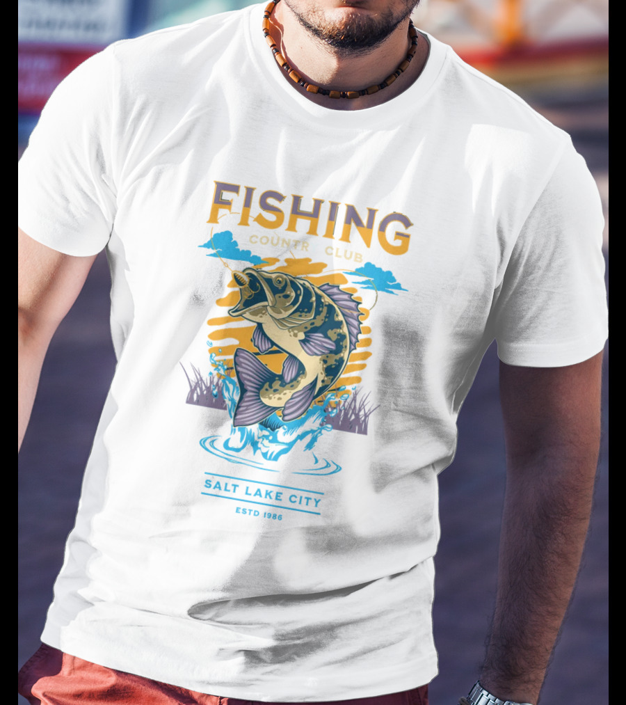 Fishing Country Club Salt Lake City Estd 1986 T-Shirt