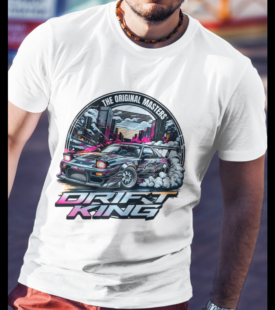 The Original Masters Drift King Vintage Street Racing Car Scene T-Shirt
