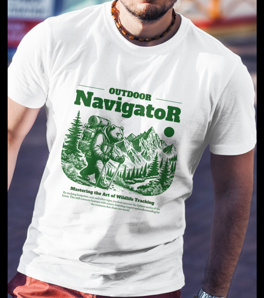 OUTDOOR Navigator Mastering The Art Of Wildlife Tracking T-Shirt