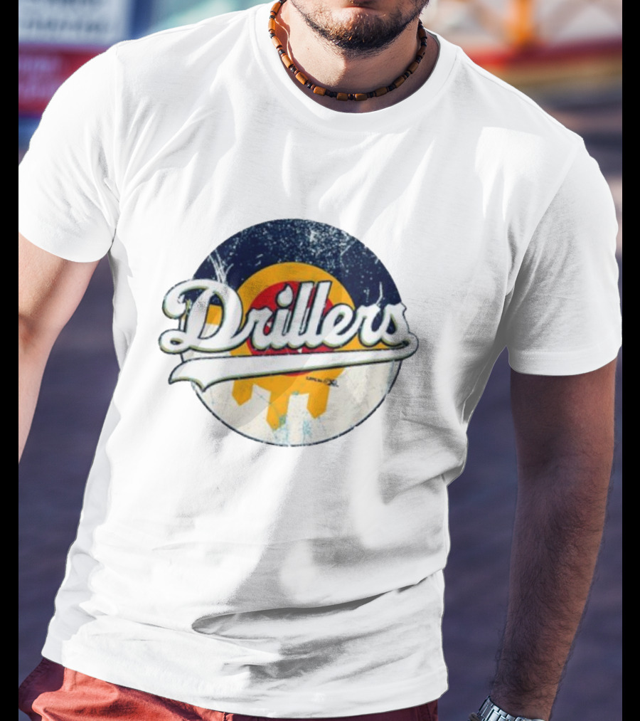 Drillers Retro Circle Logo T-Shirt