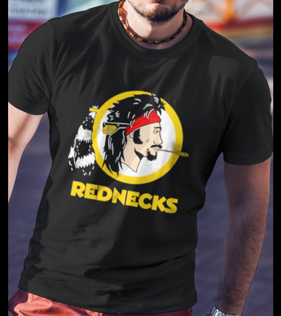 Rednecks Parody Logo With Bandana And Corn Stalk T-Shirt