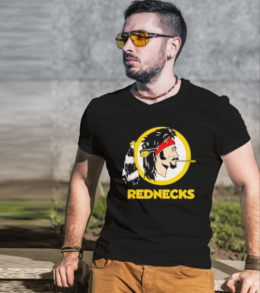 Rednecks Parody Logo With Bandana And Corn Stalk T-Shirt