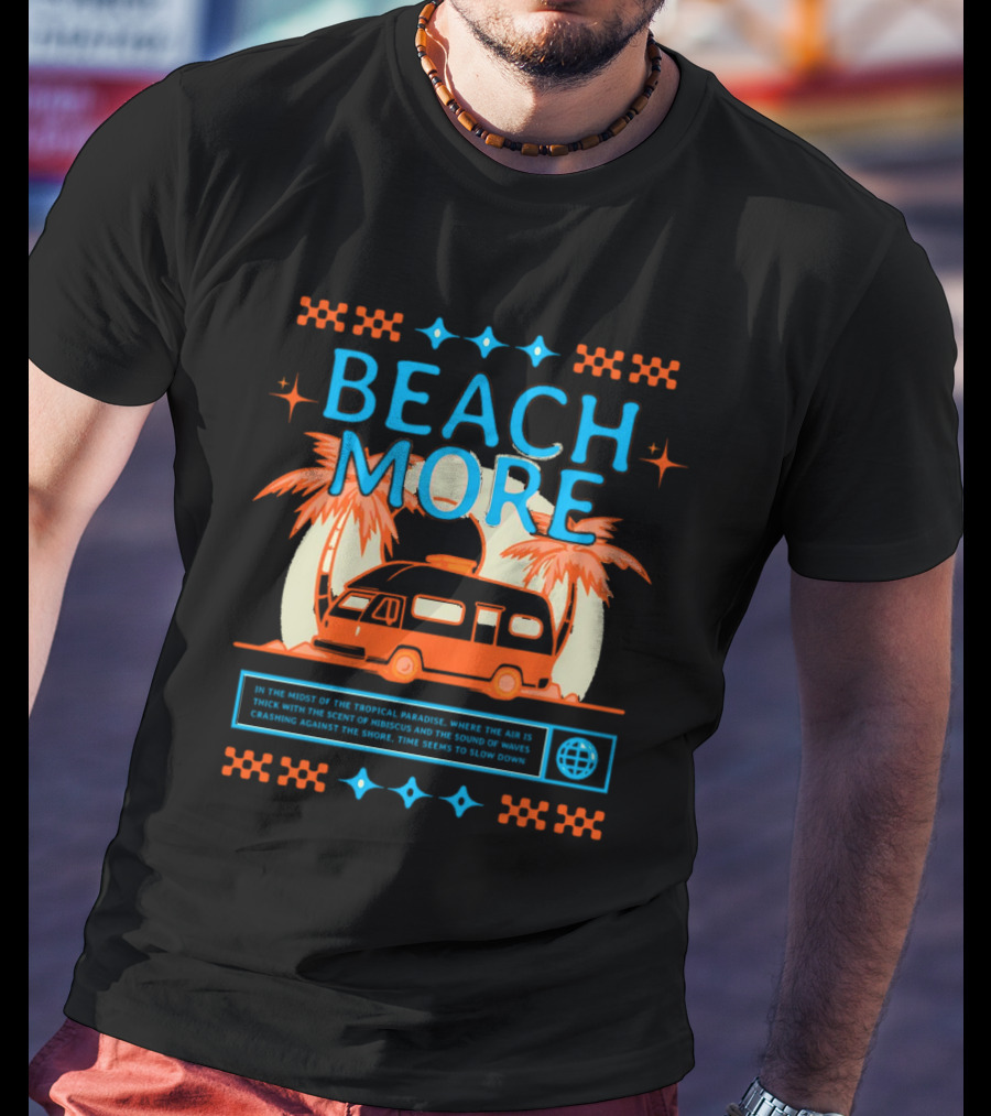 BEACH MORE Tropical Paradise Camper Adventure T-Shirt