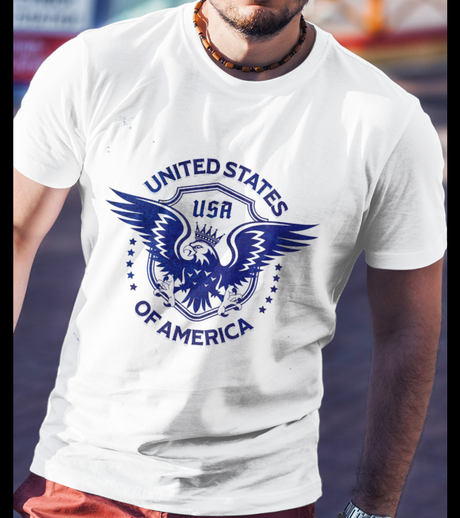 USA United States Of America Crowned Eagle Emblem T-Shirt