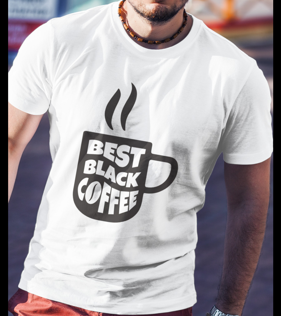 Best Black Coffee Cup With Steam T-Shirt