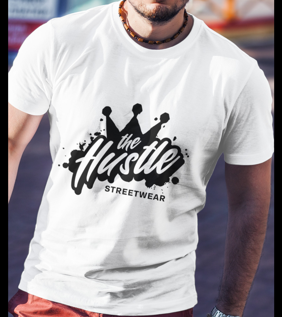The Hustle Streetwear Crown Splatter T-Shirt