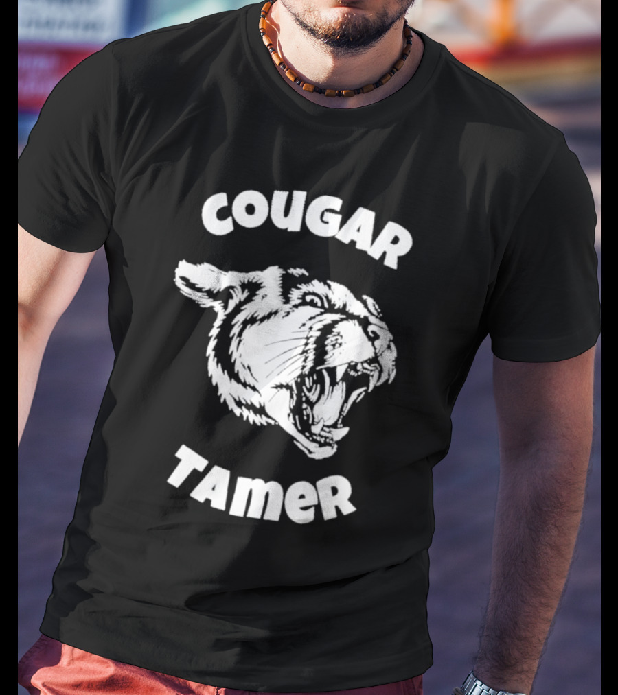 Cougar Tamer For Husband Of Hot Cougar Wife T-Shirt