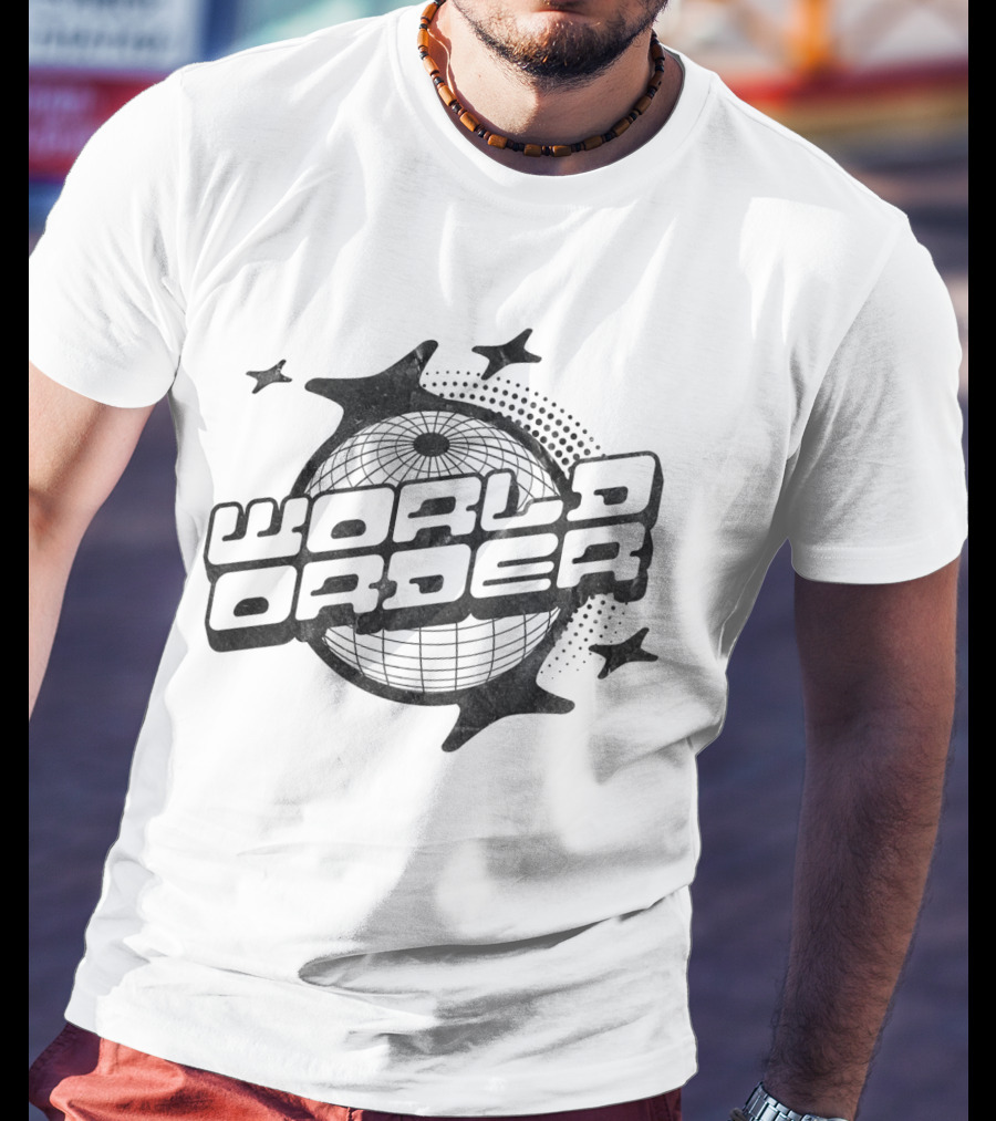 World Order Globe And Stars T-Shirt