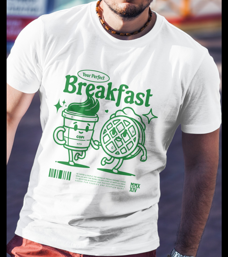 Your Perfect Breakfast Coffee And Waffle Friendship MMXIV T-Shirt