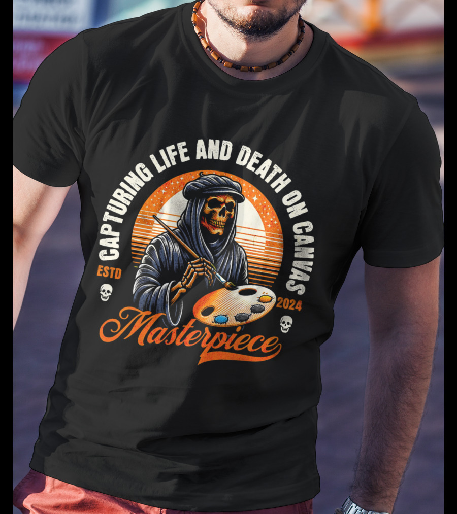 Capturing Life And Death On Canvas Masterpiece ESTD T-Shirt