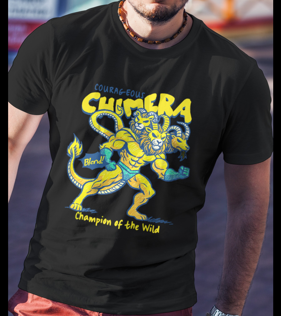 Courageous Chimera Champion Of The Wild Blend T-Shirt