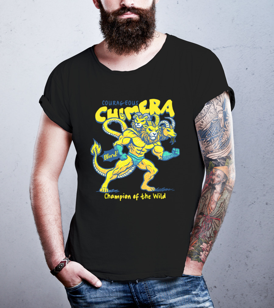 Courageous Chimera Champion Of The Wild Blend T-Shirt
