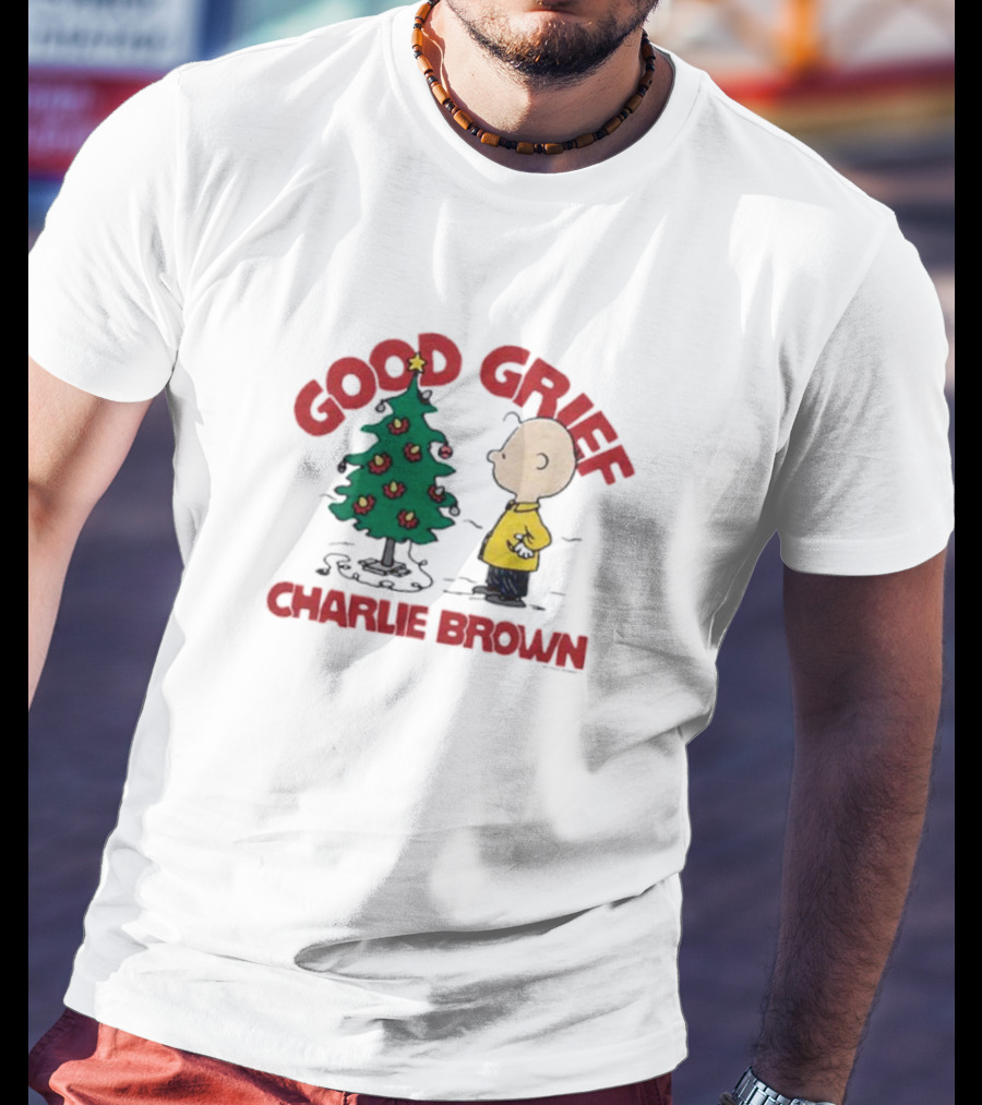 Good Grief Charlie Brown Christmas Tree Scene T-Shirt