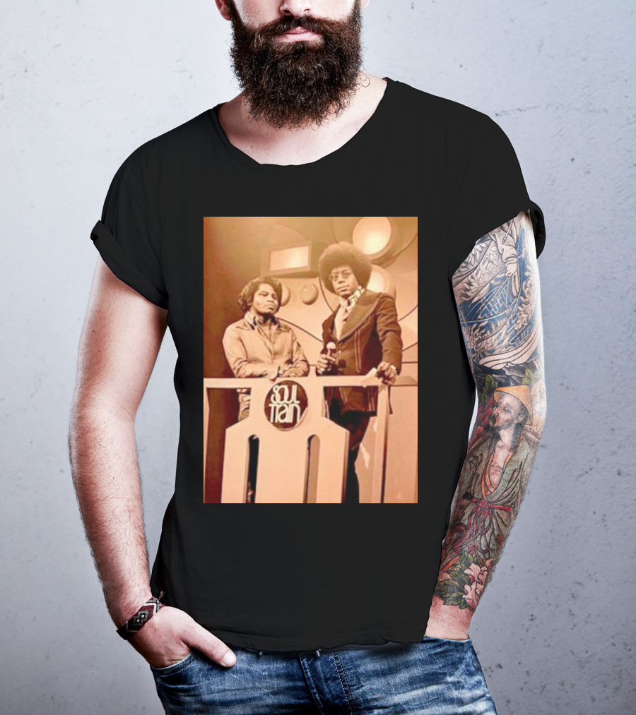 James Brown And Don Cornelius Soul Train Iconic Music Legends T-Shirt