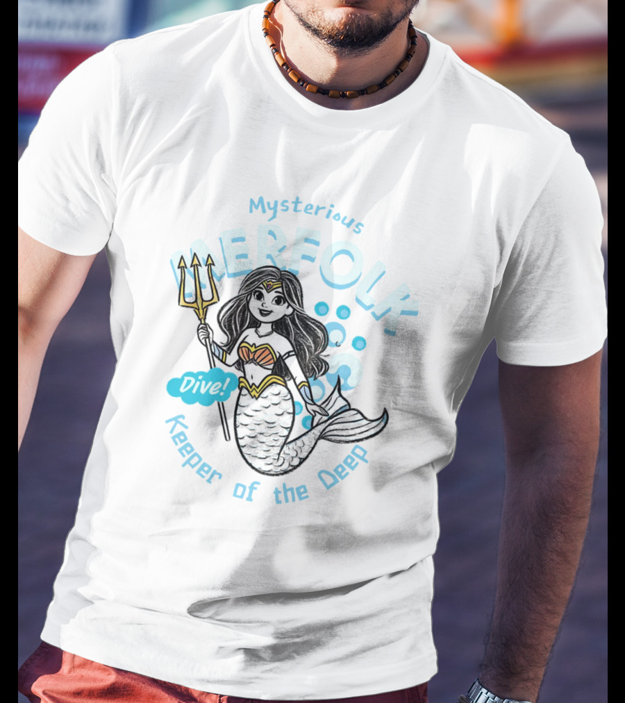 Mysterious Merfolk Dive Keeper Of The Deep T-Shirt
