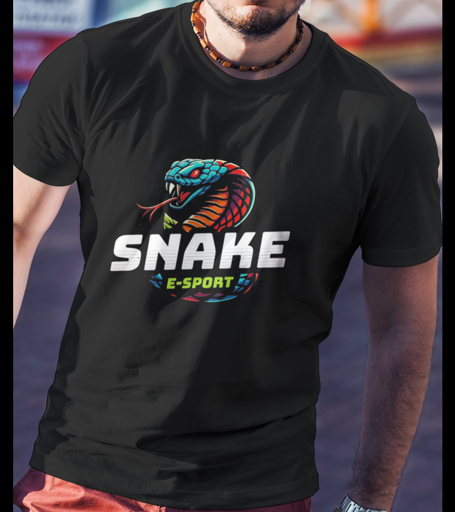 Snake Esport Vibrant Mascot T-Shirt