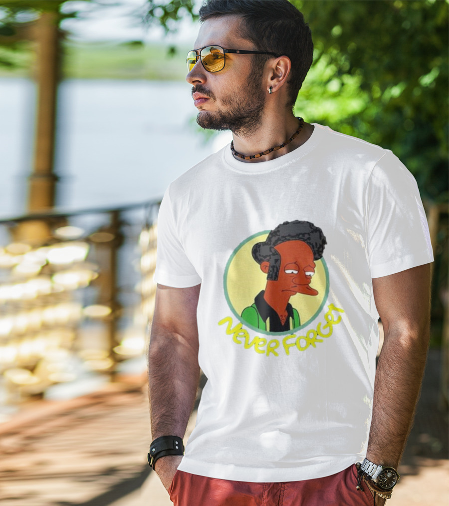 Never Forget Apu Simpsons Character T-Shirt