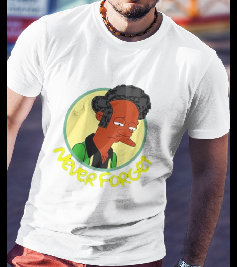 Never Forget Apu Simpsons Character T-Shirt