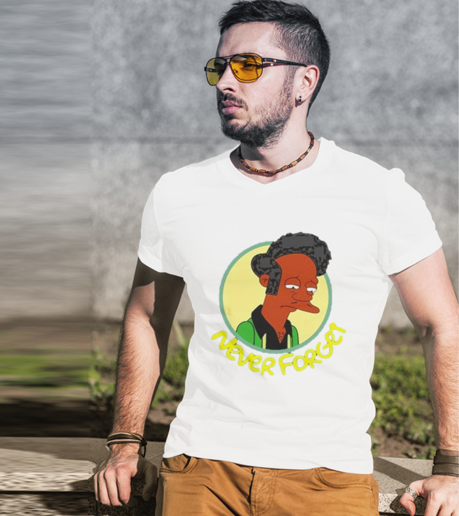 Never Forget Apu Simpsons Character T-Shirt