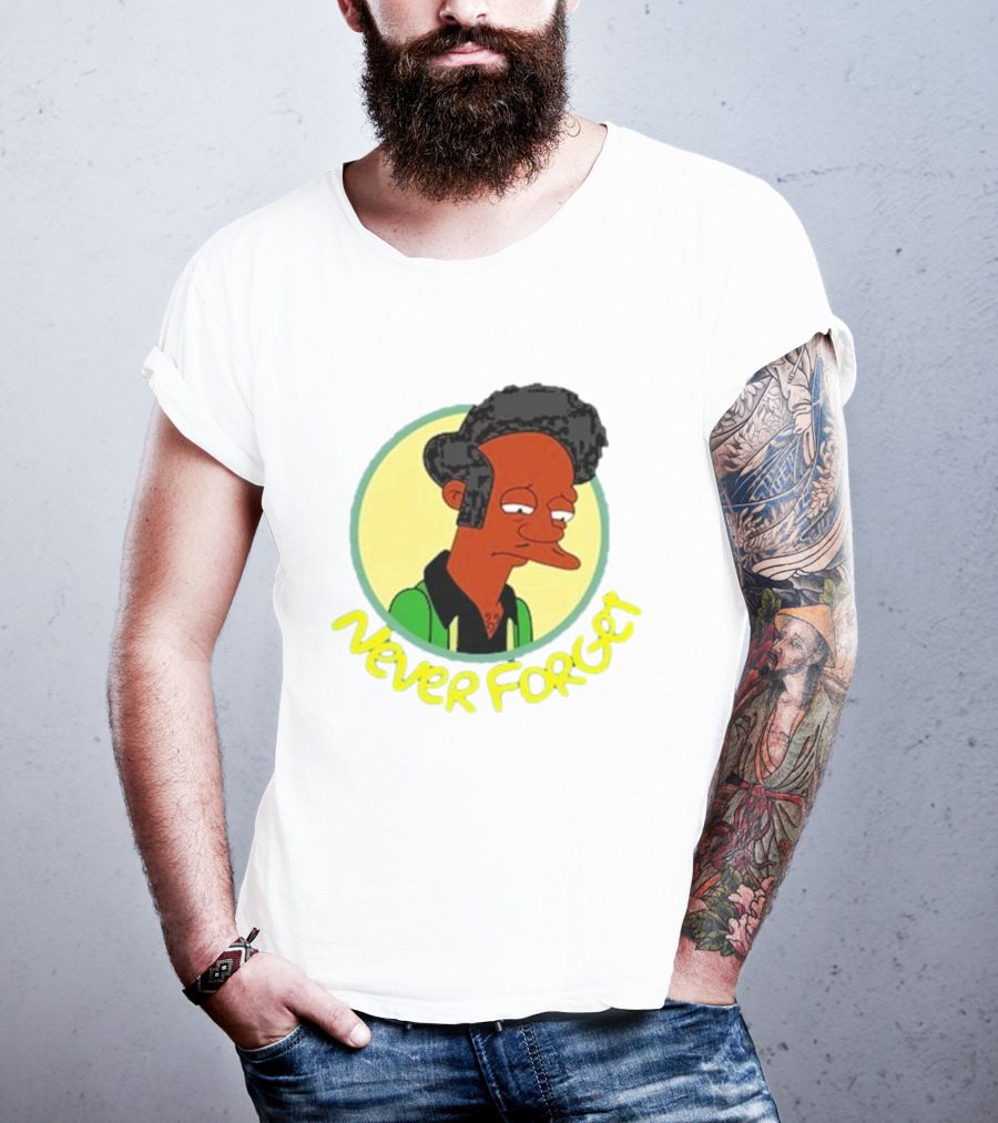 Never Forget Apu Simpsons Character T-Shirt