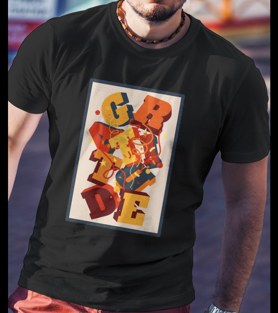 GRADE 3D Letter Explosion T-Shirt