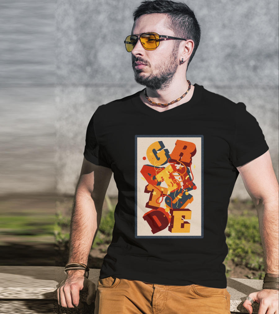 GRADE 3D Letter Explosion T-Shirt