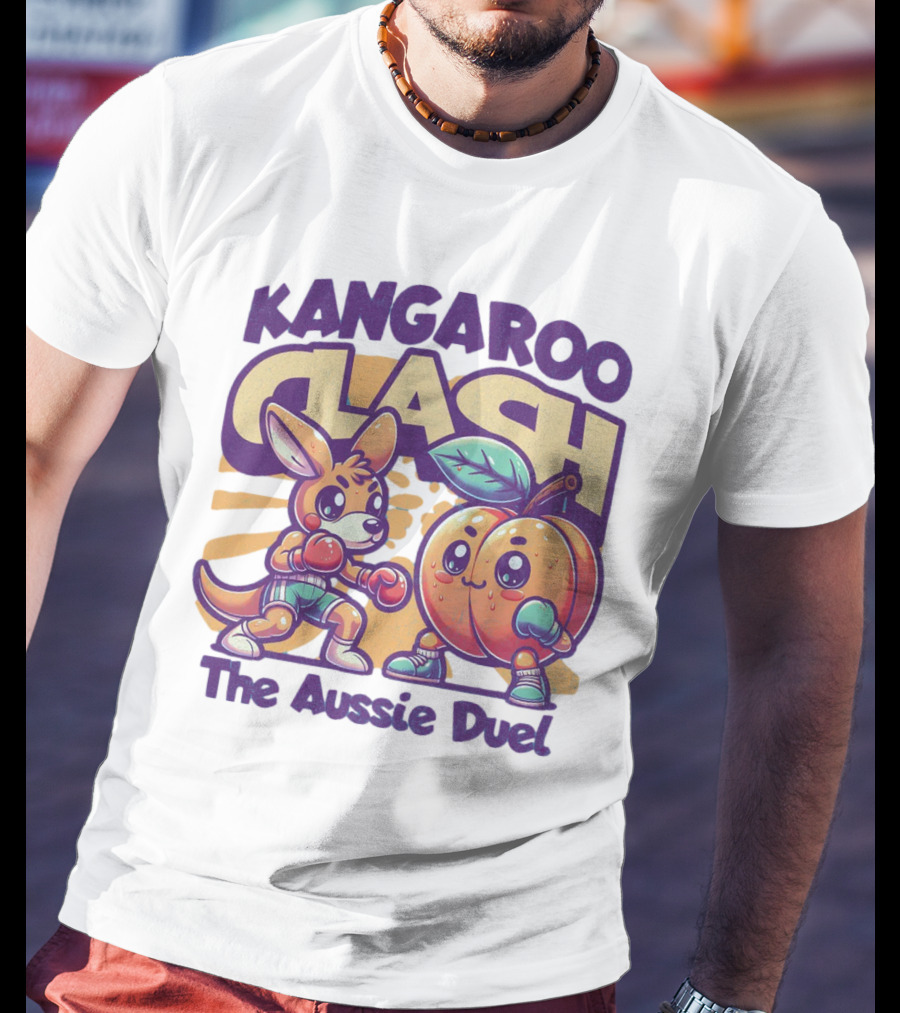 Kangaroo Clash The Aussie Duel T-Shirt