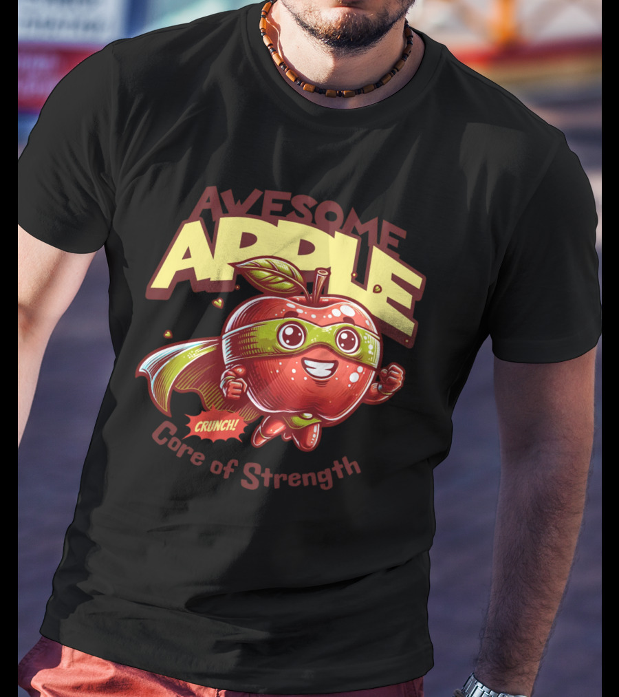 Awesome Apple Crunch Core Of Strength T-Shirt