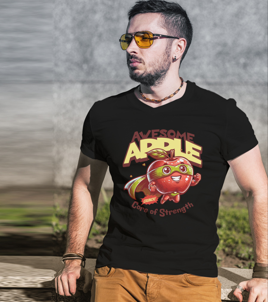 Awesome Apple Crunch Core Of Strength T-Shirt